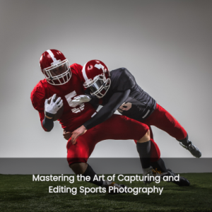 Dynamic sports photographer capturing the essence of athleticism in a thrilling image.